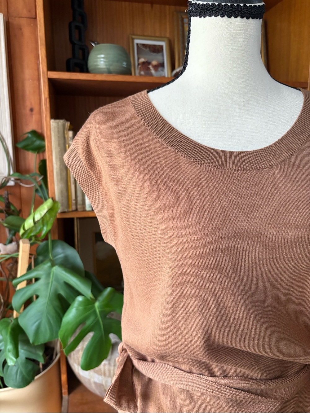 M Rena Artsy Abstract Tie Waist Sweater OS - Picture 3 of 9